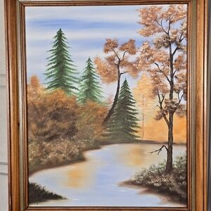 D Davis Fall Lake Painting